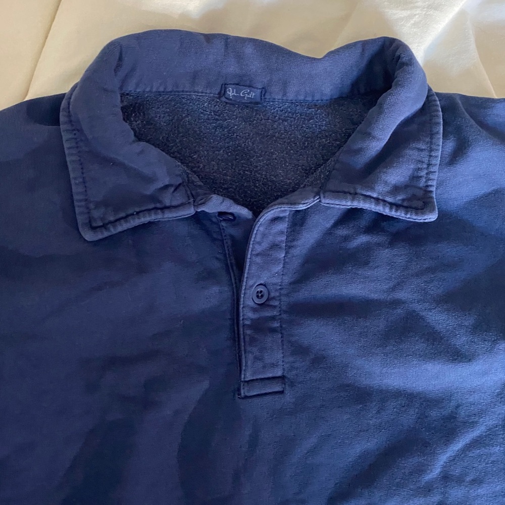 brandy melville john galt Navy collar sweatshirt